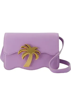Palm Angels Dames, Tassen, Paars, Maat: ONE Size Katoen