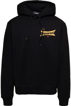 Dsquared2 Heren, Sweatshirts & Hoodies, Zwart, Maat: M Katoen