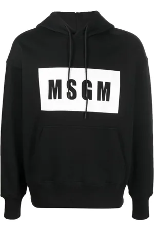 Msgm Heren, Sweatshirts & Hoodies, Zwart, Maat: S Katoen