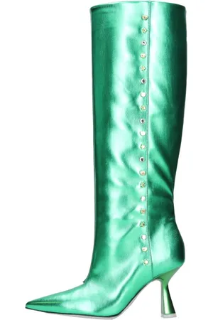 Chiara Ferragni Dames, Schoenen, Groen, Maat: 36 EU Leer