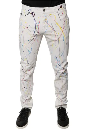 Dolce & Gabbana Heren, Jeans, Wit, Maat: M Denim