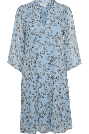 Part Two Dames, Jurken, Blauw, Maat: XL Denim
