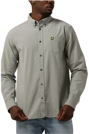 Lyle & Scott Heren, Overhemden, Blauw, Maat: S Katoen