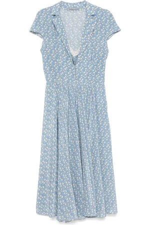 ERMANNO SCERVINO Dames, Jurken, Blauw, Maat: M