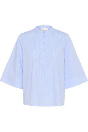 My Essential Wardrobe Dames, Blouses & Shirts, Blauw, Maat: XL