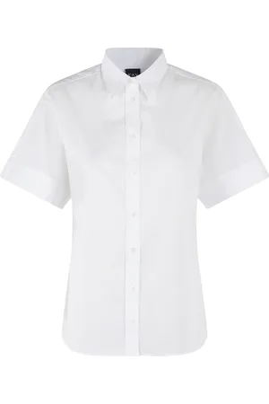 FAY Dames, Blouses & Shirts, Wit, Maat: M Katoen
