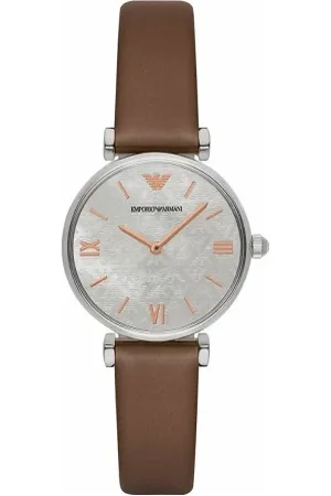 Emporio Armani Dames, Accessoires, Bruin, Maat: ONE Size Leer