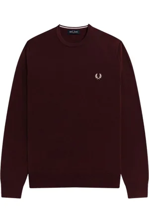 Fred Perry Heren, Sweatshirts & Hoodies, Rood, Maat: S Katoen
