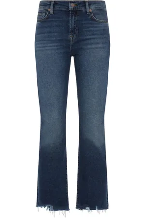 7 for all Mankind Dames, Jeans, Blauw, Maat: W32 Katoen
