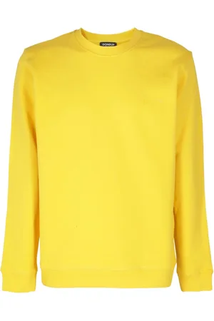 Dondup Heren, Sweatshirts & Hoodies, Geel, Maat: S Katoen