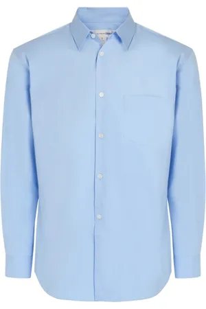 Comme des Garçons Heren, Overhemden, Blauw, Maat: M Katoen