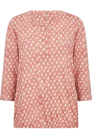 soyaconcept Dames, Blouses & Shirts, Oranje, Maat: XL Katoen