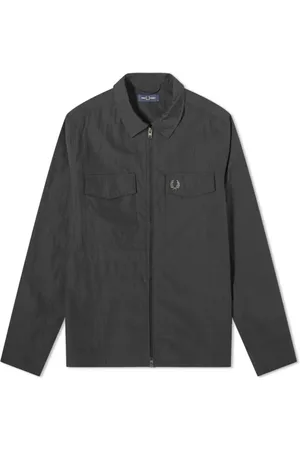 Fred Perry Heren, Jassen, Zwart, Maat: S Polyamide