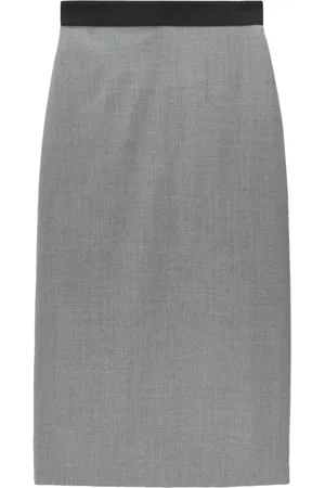 Msgm Dames, Rokken, Grijs, Maat: S Poliester