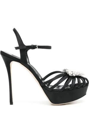 Sergio Rossi Dames, Schoenen, Zwart, Maat: 37 1/2 EU