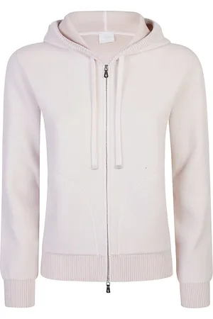 ELEVENTY Dames, Sweatshirts & Hoodies, Wit, Maat: L Katoen