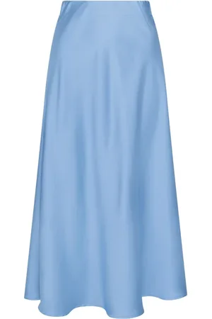 Neo Noir Dames, Rokken, Blauw, Maat: XS Satijn