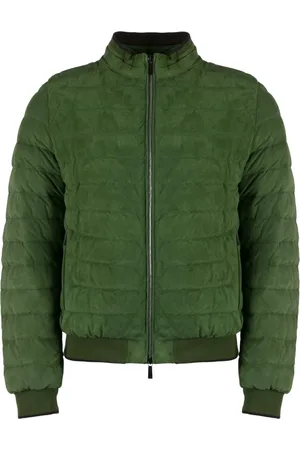 MOORER Heren, Jassen, Groen, Maat: XL Leer