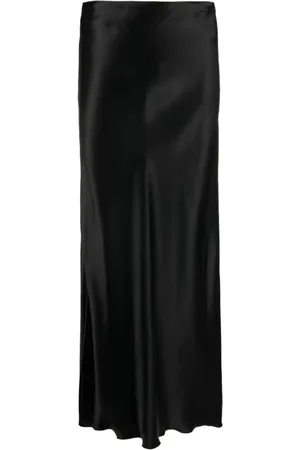 FORTE FORTE Dames, Rokken, Zwart, Maat: XS Satijn