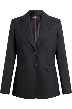 Etro Dames, Jassen, Zwart, Maat: XL Wol
