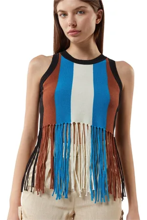 Silvian Heach Dames, Tops, Blauw, Maat: S Linnen