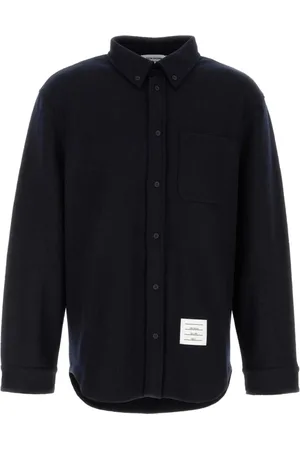 Thom Browne Heren, Overhemden, Blauw, Maat: S Katoen