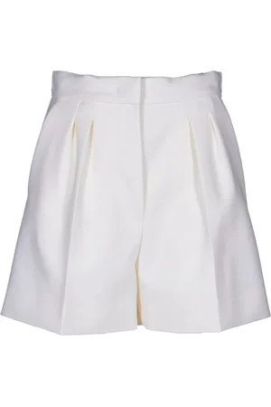 Max Mara Dames, Korte broeken, Wit, Maat: M Wol