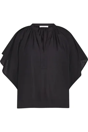 BY-BAR Dames, Blouses & Shirts, Zwart, Maat: M Katoen