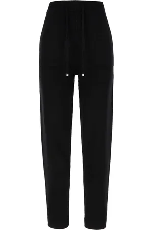 Max Mara Dames, Broeken, Zwart, Maat: M Wol