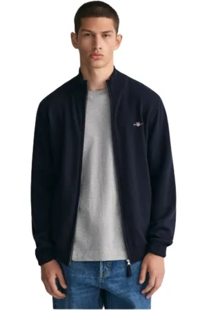 GANT Heren, Sweatshirts & Hoodies, Blauw, Maat: M Wol