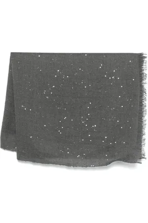 Brunello Cucinelli Dames, Accessoires, Grijs, Maat: ONE Size Wol