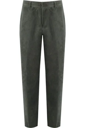 Emporio Armani Heren, Broeken, Groen, Maat: S Velours