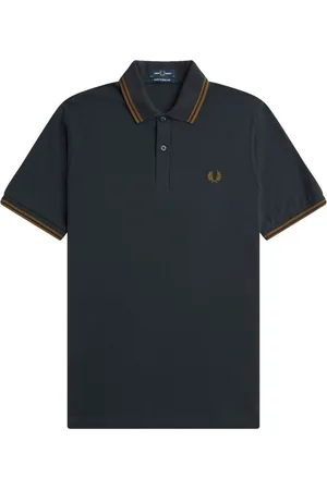 Fred Perry Heren, Tops, Blauw, Maat: XS Katoen