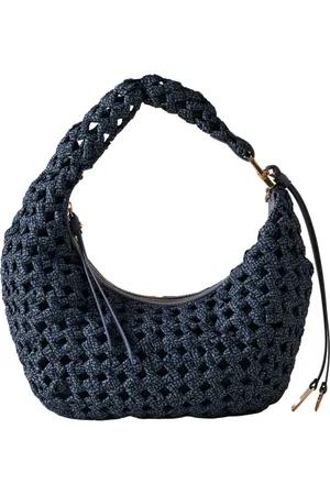 Borbonese Dames, Tassen, Blauw, Maat: ONE Size Leer