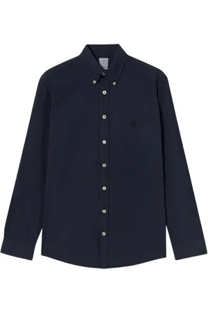 Brooks Brothers Heren, Overhemden, Blauw, Maat: M Katoen