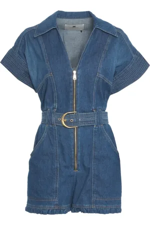 Elisabetta Franchi Dames, Jumpsuits & Playsuits, Blauw, Maat: M Denim