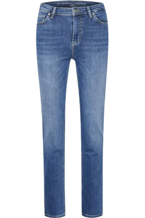 My Essential Wardrobe Dames, Jeans, Blauw, Maat: W25 L34 Katoen