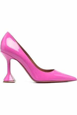 Amina Muaddi Dames, Schoenen, Roze, Maat: 36 1/2 EU Leer