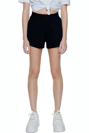 Guess Dames, Korte broeken, Zwart, Maat: M Katoen