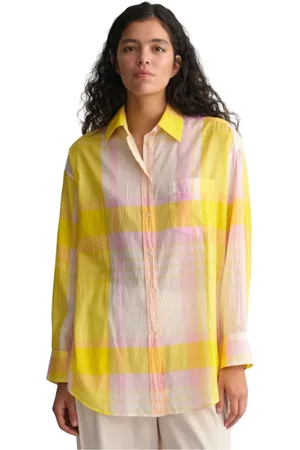GANT Dames, Blouses & Shirts, Veelkleurig, Maat: 2XS Katoen