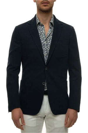 CANALI Heren, Jassen, Blauw, Maat: 4XL Jersey