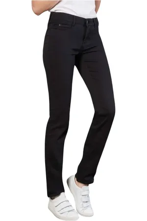 Mac Dames, Jeans, Zwart, Maat: XL Katoen