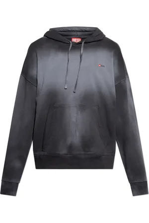 Diesel Heren, Sweatshirts & Hoodies, Grijs, Maat: M Katoen