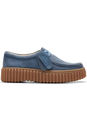 Clarks Dames, Schoenen, Blauw, Maat: 35 1/2 EU Leer