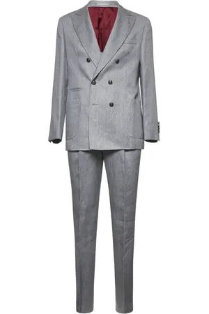 Brunello Cucinelli Heren, Pakken, Grijs, Maat: S