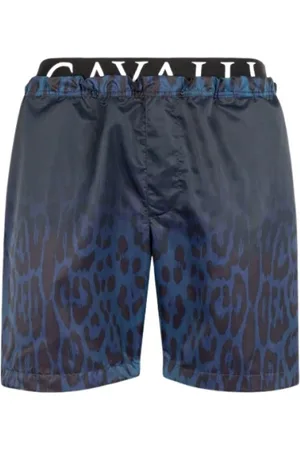Roberto Cavalli Heren, Badkleding, Blauw, Maat: 3XL Poliester