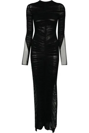 MUGLER Dames, Jurken, Zwart, Maat: S
