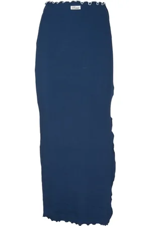 ROTATE Dames, Rokken, Blauw, Maat: M Katoen