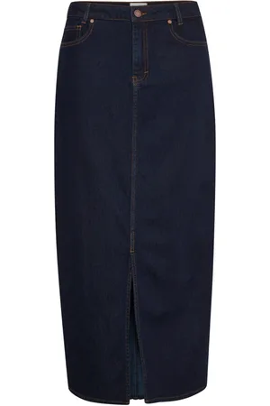 My Essential Wardrobe Dames, Rokken, Blauw, Maat: L Denim