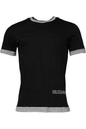 Dolce & Gabbana Heren, Tops, Zwart, Maat: S Katoen